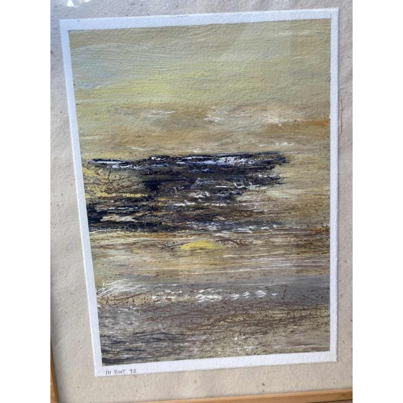 Tableau Entre Mer et Ciel signé Michel Biot Art Moderne 1993