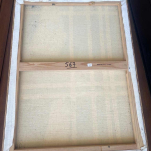 Abstract painting by Jacques Simon oil on canvas 1960