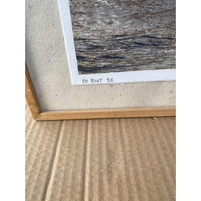 Schilderij Entre Mer et Ciel gesigneerd Michel Biot Moderne Kunst 1993