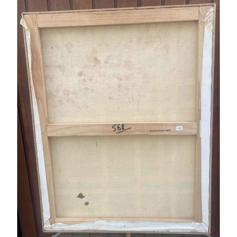 Jacques Simon, Abstract painting, oil on canvas