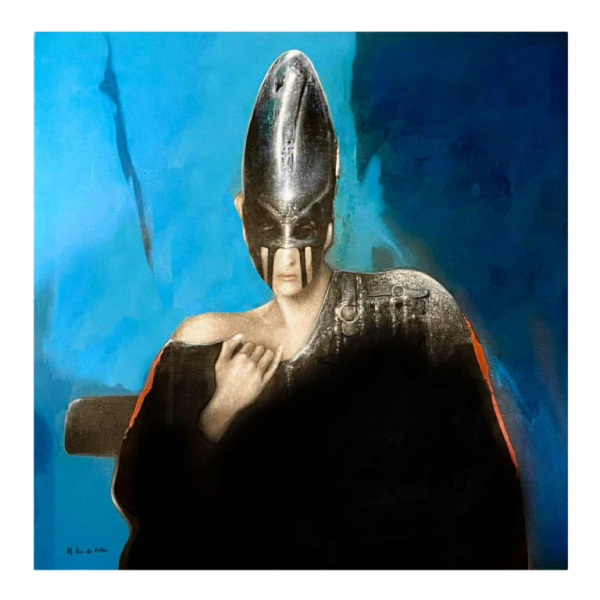 Michel Van de Velde 'Métamorphose marine' realistisch en fantastisch schilderij, olieverf op doek, 1993