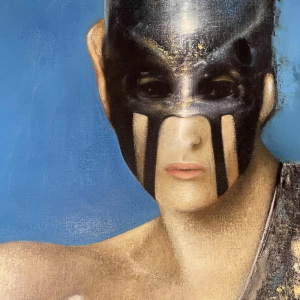 Michel Van de Velde 'Métamorphose marine' realistisch en fantastisch schilderij, olieverf op doek, 1993