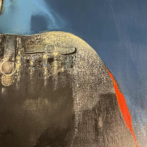 Michel Van de Velde 'Me´tamorphose marine' tableau réaliste et fantastique, peinture huile sur toile, 1993