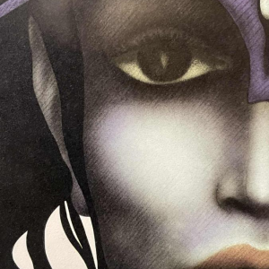 Jef van Tuerenhout " Visage de femme " Épreuve d'Artiste Se´rigraphie, ca 1970