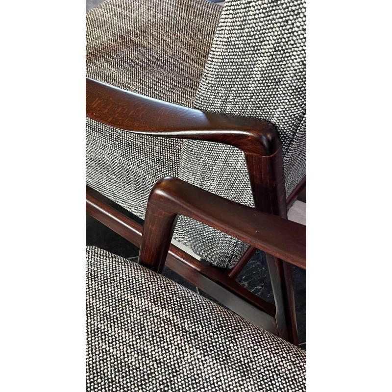 Paire de Fauteuils Vintage Entie`rement Restaure´s, Design Scandinave, ca 1950
