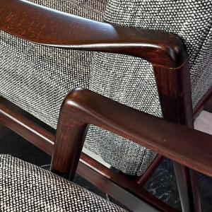 Paar Volledig Gerestaureerde Vintage Fauteuils, Scandinavisch Ontwerp, ca 1950