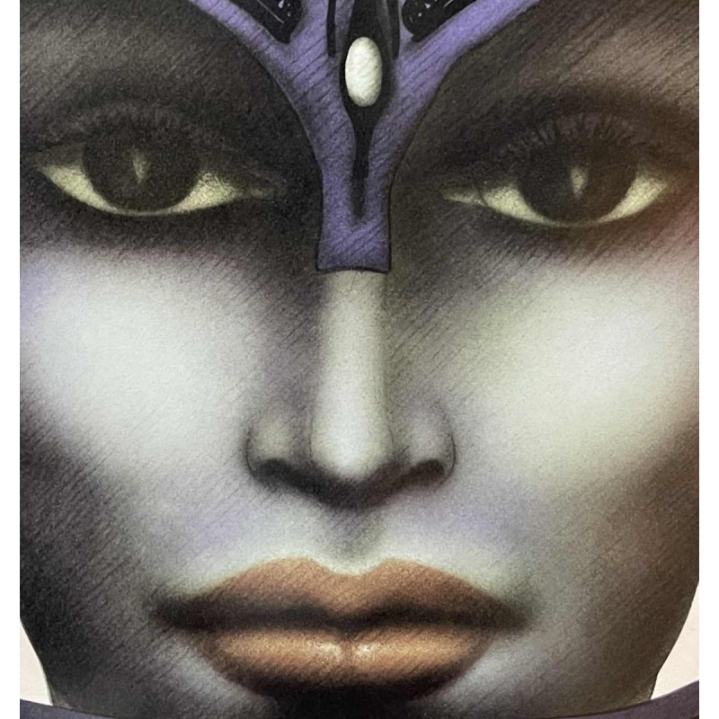 Jef van Tuerenhout " Visage de femme " Épreuve d'Artiste Se´rigraphie, ca 1970