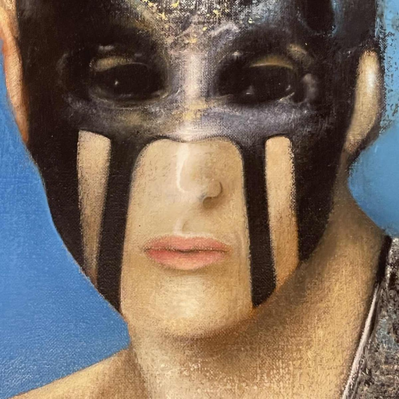 Michel Van de Velde 'Me´tamorphose marine' tableau réaliste et fantastique, peinture huile sur toile, 1993