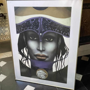 Jef van Tuerenhout " Face of a Woman " Artist's proof Silkscreen print, ca 1970