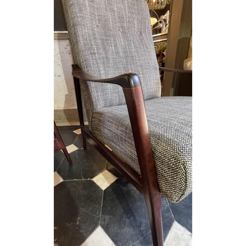 Paire de Fauteuils Vintage Entie`rement Restaure´s, Design Scandinave, ca 1950