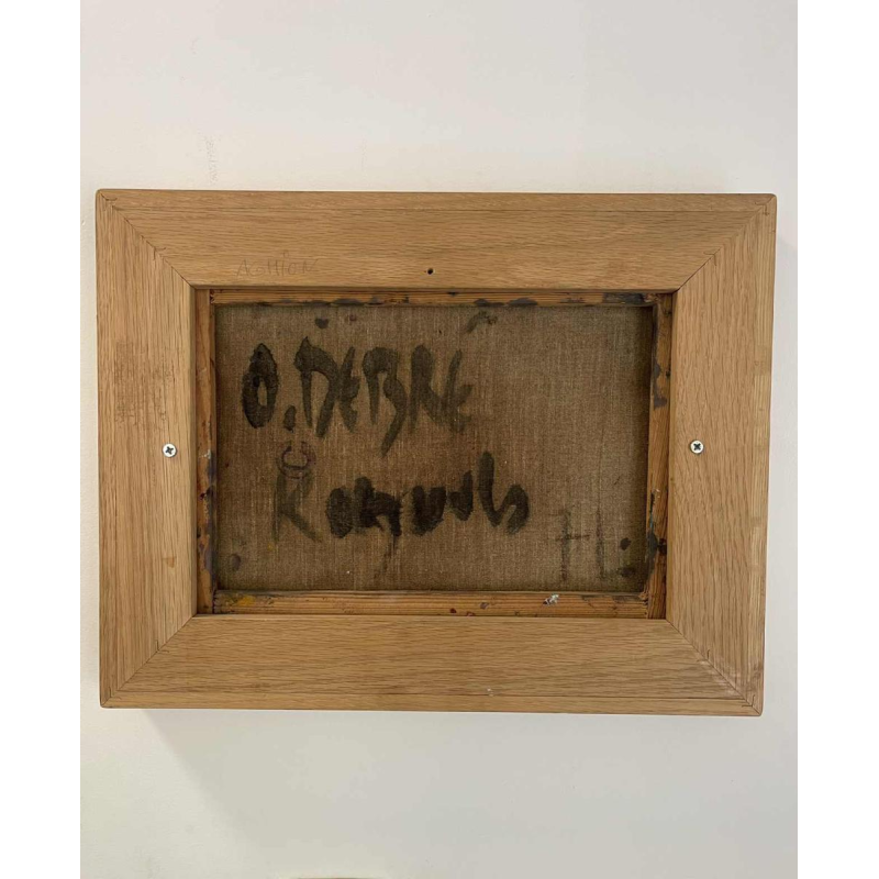 Olivier DEBRÉ, tableau abstrait, huile sur toile, 1971