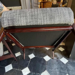 Paire de Fauteuils Vintage Entie`rement Restaure´s, Design Scandinave, ca 1950