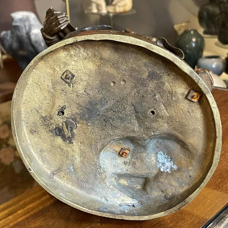 Jean-Jacques Feuchère 'De keramist Bernard Palissy' by Vittoz Bronzier, bronzen sculptuur, 1844