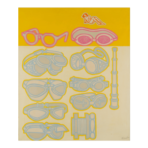 LOUIS-MARIE LONDOT "voir et revoir" Belgisch Pop'Art schilderij Olieverf op doek