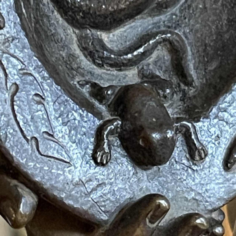 Jean-Jacques Feuchère 'De keramist Bernard Palissy' by Vittoz Bronzier, bronzen sculptuur, 1844