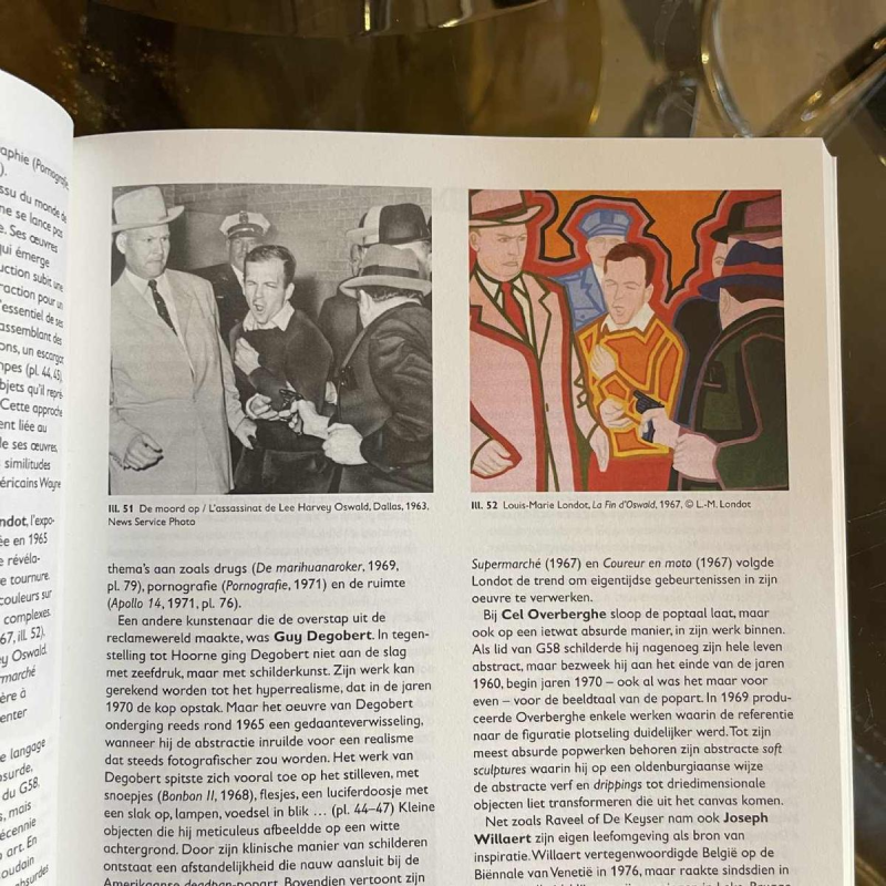 LOUIS-MARIE LONDOT "voir et revoir" Belgian Pop'Art painting Oil on canvas 1970