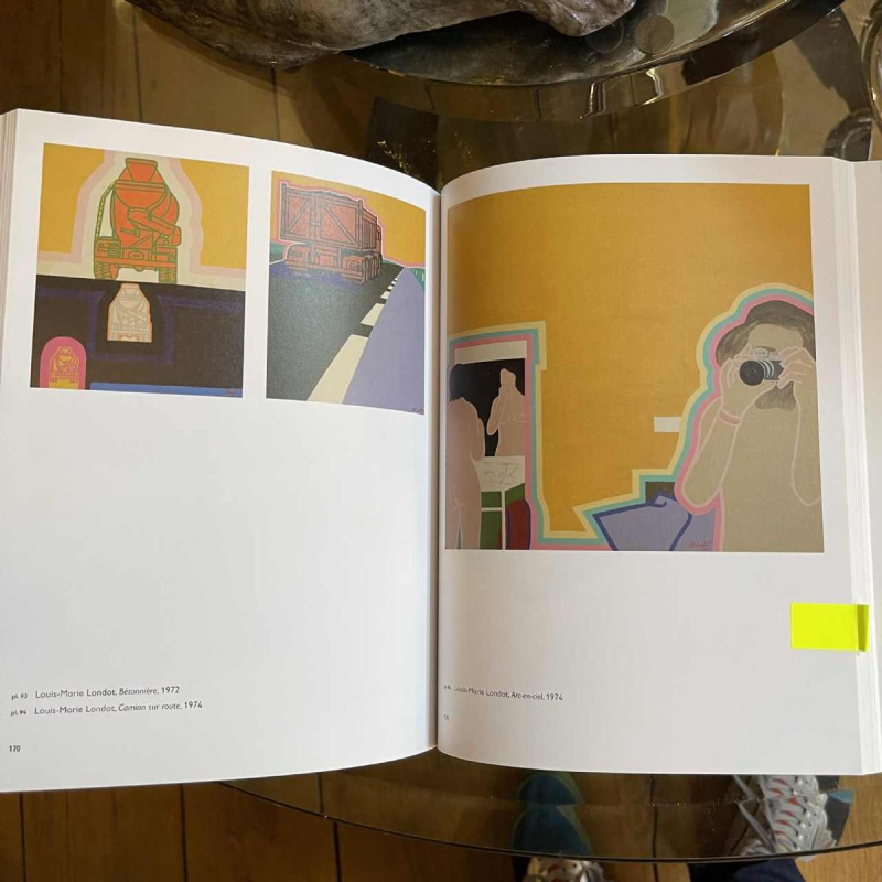 LOUIS-MARIE LONDOT "voir et revoir" Belgisch Pop'Art schilderij Olieverf op doek