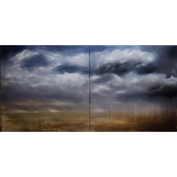 Jonathan DE CESARE - Diptyque – Huile sur toile