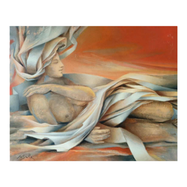 Charles-Louis Lasalle 'Marie Carmen' schilderij olieverf op doek, 2002