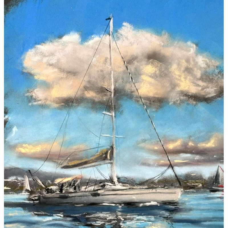 Jonathan De Cesare, pastel sur papier