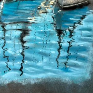 Jonathan De Cesare "mariene" pastel op papier