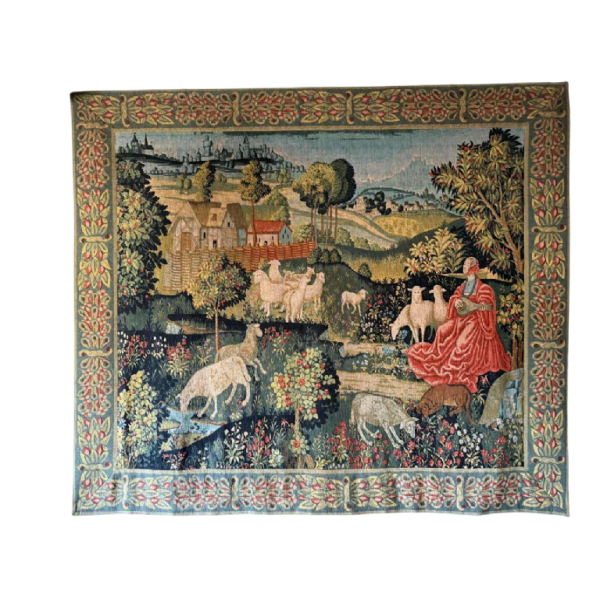 Robert Four, tapisserie d'Aubusson 'Landelijk concert'