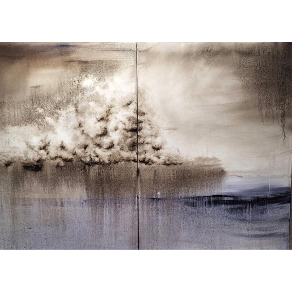 Jonathan DE CESARE - Diptyque – Huile sur toile