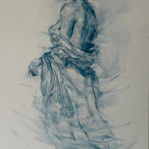 Jonathan DE CESARE - Composition 2025 - Tweeluik - Gemengde technieken op canvas