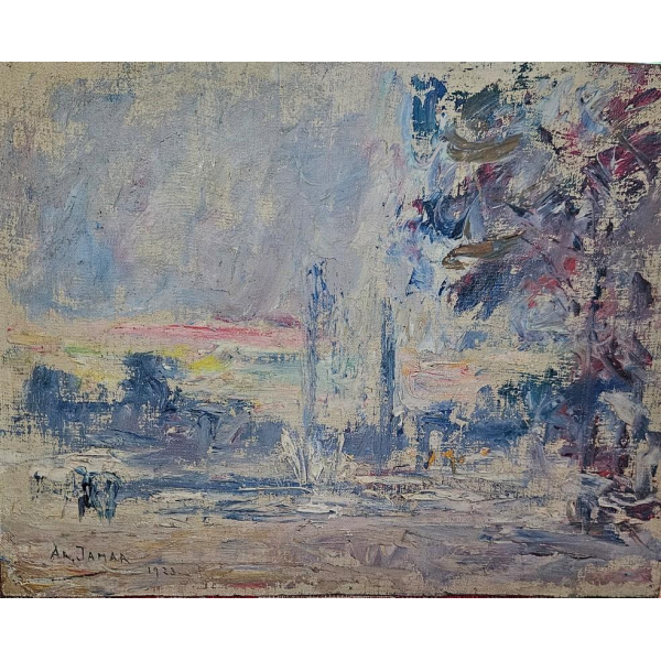 Armand Jamar, Parijs, olieverf op paneel, 1923