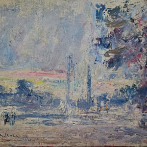 Armand Jamar, Paris, oil on panel, 1923