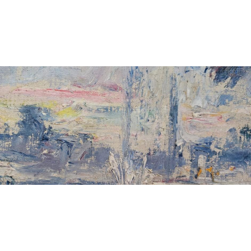 Armand Jamar, Paris, huile sur panneau, 1923