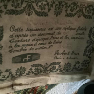 Robert Four, tapisserie d'Aubusson 'Concert champêtre'