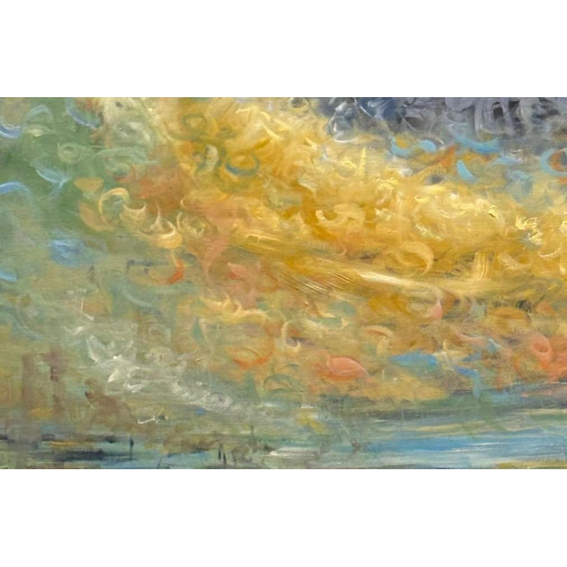 Jonathan de Cesare - Golden Breath - Oil on canvas - 2025