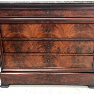 Louis Philippe mahogany secretary chest, 19th century