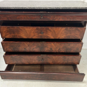 Louis Philippe mahogany secretary chest, 19th century