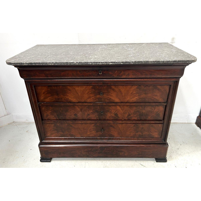 Louis Philippe mahogany secretary chest, 19th century