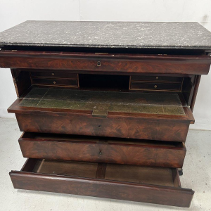 Louis Philippe mahogany secretary chest, 19th century