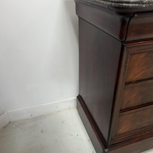 Commode secrétaire Louis Philippe en acajou, XIX siècle