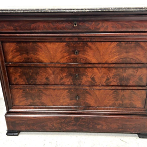 Louis Philippe mahogany secretary chest, 19th century