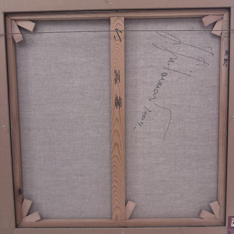 Gérard GRIBAUMONT “The Dandelion Picking” oil painting on canvas, 2004