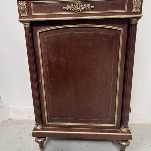 Napoleon III style display cabinet in mahogany and chased bronze, 19th century