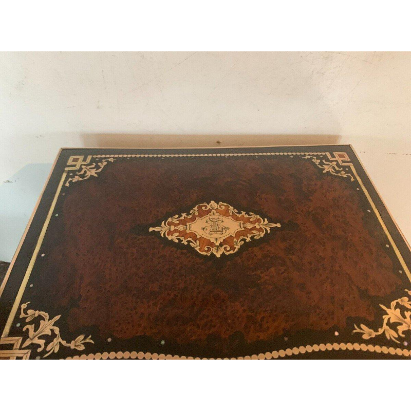 Complete drankenkast in Napoleon III-stijl, 19e-eeuwse kast met marqueterie.