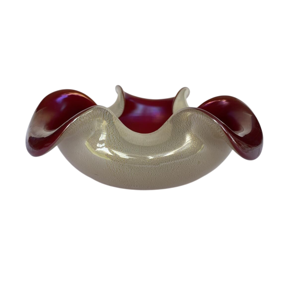 Seguso Vetri d'Arte (attribué à), coupe trilobée, Murano 1950s