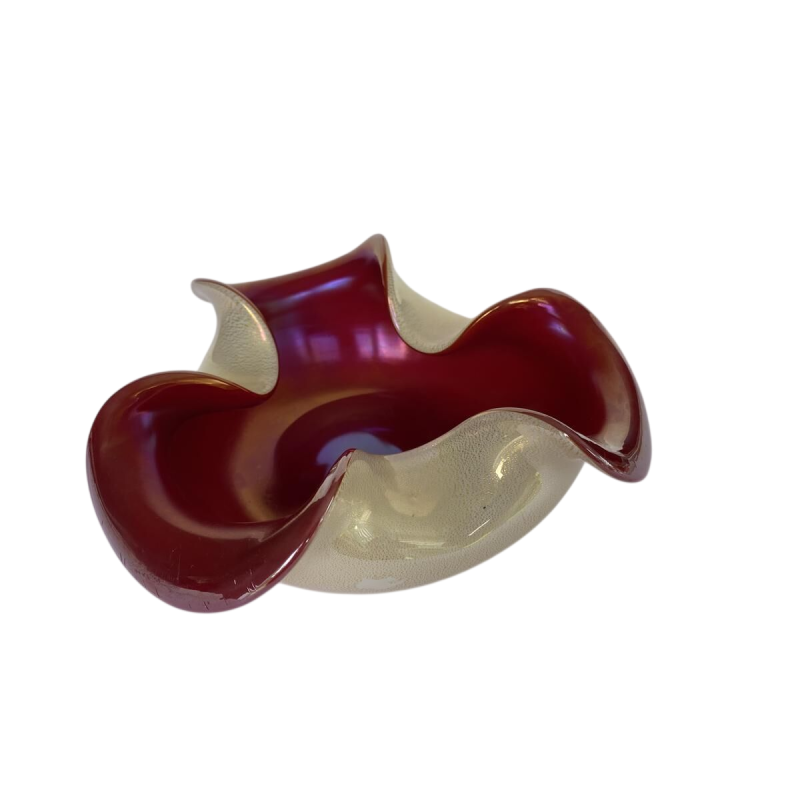 Seguso Vetri d'Arte (attribué à), coupe trilobée, Murano 1950s