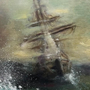 Jonathan De Cesare - Cap vers la clarté - Huile sur toile - 2026