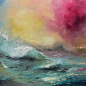 Jonathan De Cesare - Horizon pastel - huile sur toile