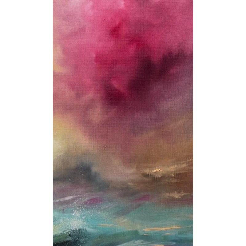 Jonathan De Cesare - Pastel Horizon - Olieverf op canvas