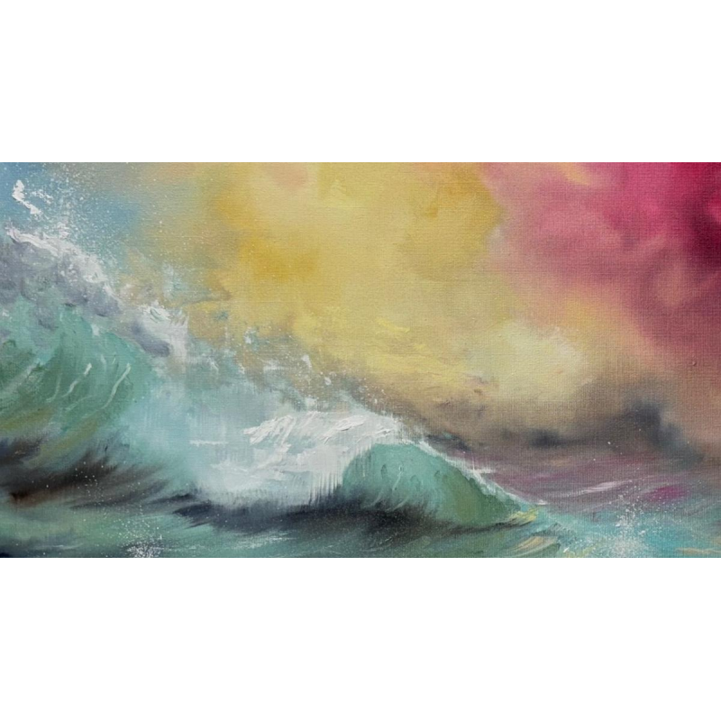 Jonathan De Cesare - Horizon pastel - huile sur toile