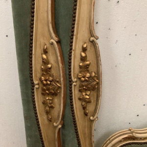 Louis XV style daybed in lacquered and gilded wood, 20th century