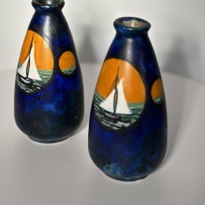 Louis DAGE - Paire de vases en céramique signés - Art Déco, vers 1925-1935